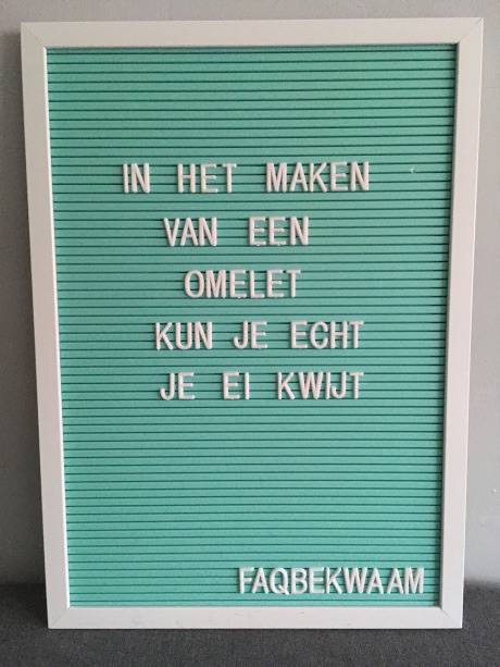 In het maken van een omelet kun je echt je ei kwijt - FAQbekwaam