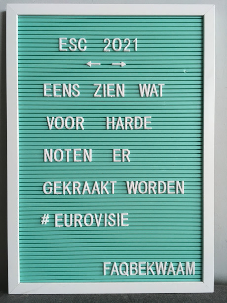 ESC 2021 - Eens zien wat voor harde noten er gekraakt worden #eurovisie - FAQbekwaam