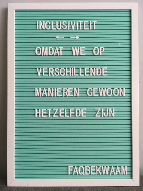 Inclusiviteit - omdat we op verschillende manieren gewoon hetzelfde zijn - FAQbekwaam