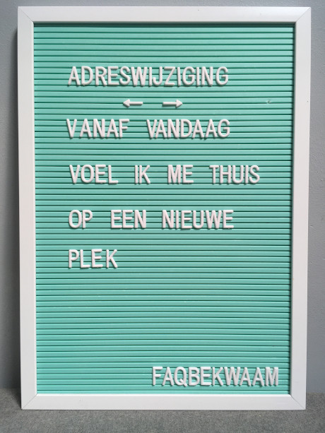 Adreswijziging - vanaf vandaag voel ik me thuis op een nieuwe plek - FAQbekwaam