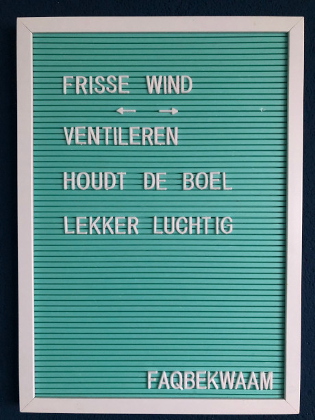 Frisse wind - ventileren houdt de boel lekker luchtig - FAQbekwaam