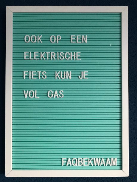 Ook op een eletrische fiets kun je vol gas - FAQbekwaam