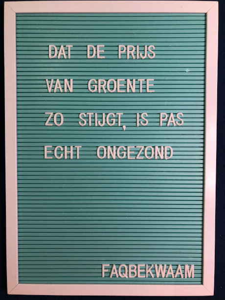 Dat de prijs van groenten zo stijgt, is pas echt ongezond - FAQbekwaam