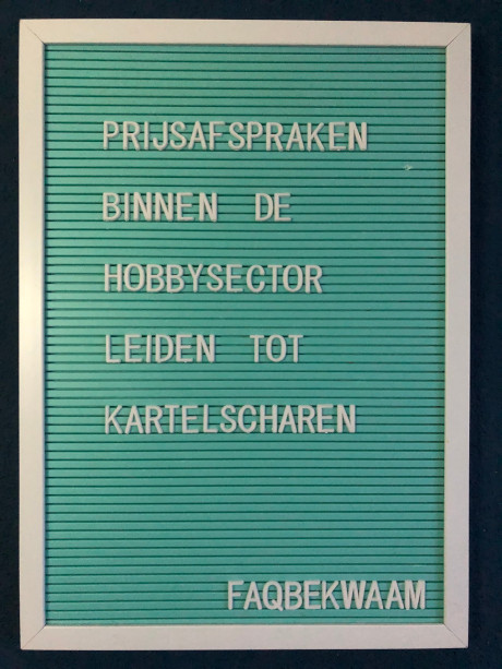 Prijsafspraken binnen de hobbysector leiden tot kartelscharen - FAQbekwaam