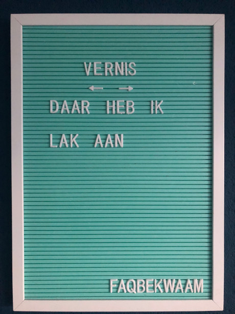 Vernis - daar heb ik lak aan - FAQbekwaam