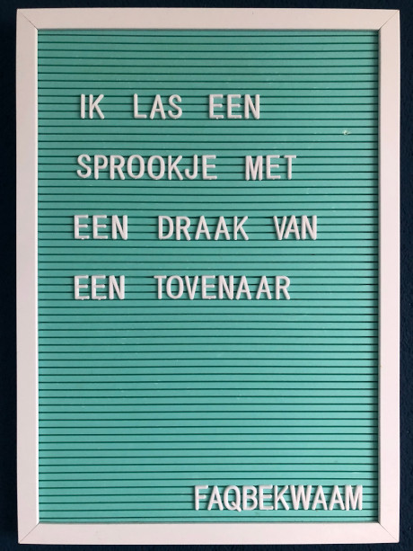 Ik las een sprookje met een draak van een tovenaar - FAQbekwaam