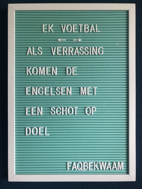 EK voetbal - Als verrassing komen de Engelsen met een SCHOT op doel - FAQbekwaam