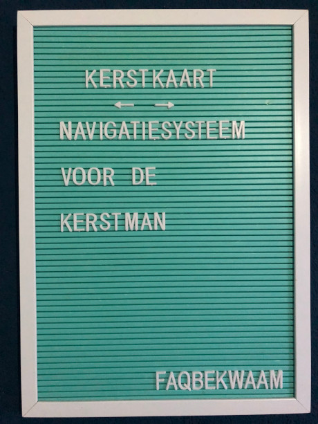 Kerstkaart - navigatiesysteem voor de kerstman - FAQbekwaam