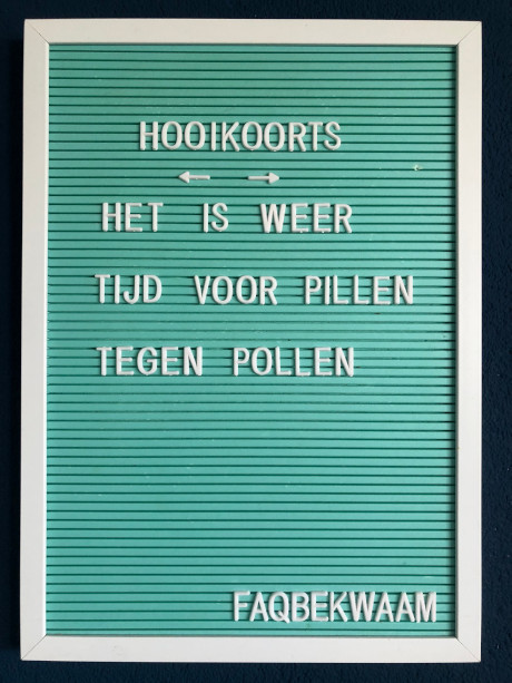 Hooikoorts - het is weer tijd voor pillen tegen pollen - FAQbekwaam
