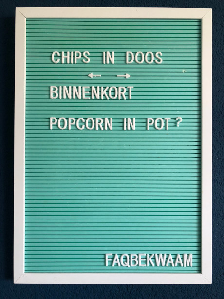 Chips in doos - binnenkort popcorn in pot? - FAQbekwaam