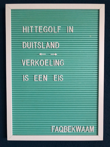Hittegolf in Duitsland - verkoeling is een Eis - FAQbekwaam
