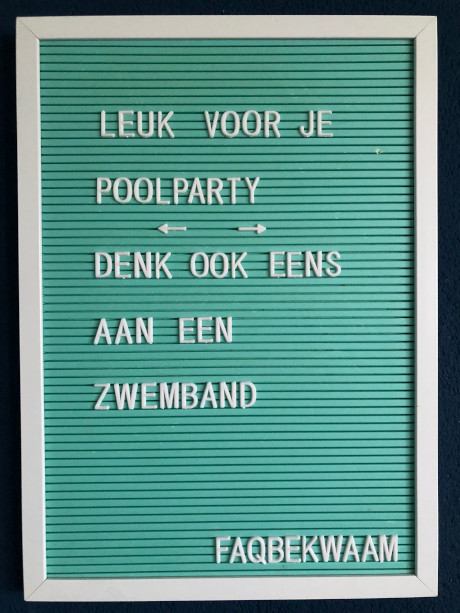 Leuk voor je poolparty - Denk ook eens aan een zwemband - FAQbekwaam