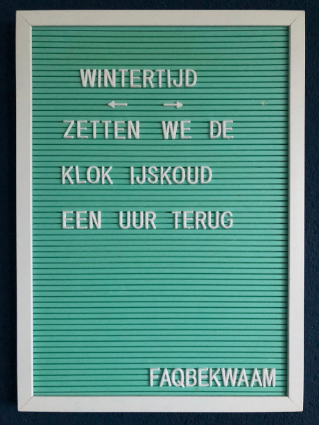Wintertijd - zetten we de klok ijskoud een uur terug - FAQbekwaam