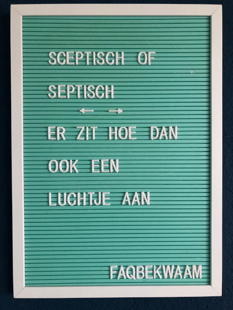 sceptisch of septisch - er zit hoe dan ook een luchtje aan - FAQbekwaam